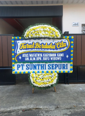 Papan Bunga Duka di Sidodamai