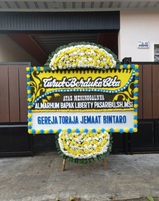 Papan Bunga Duka di Sidodamai